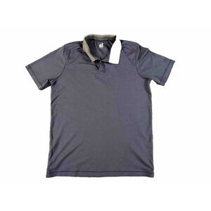 Raffi Polo Shirt Size Large Blue Button Less Pullover Short Sleeve Preppy Adult